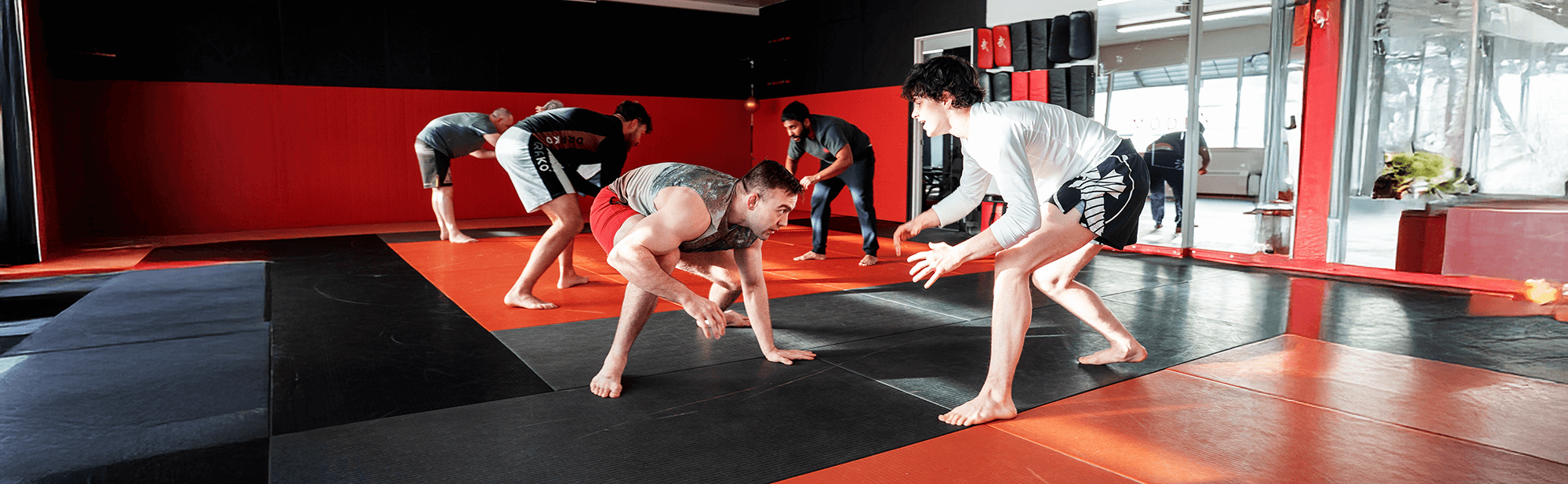 Wrestling and grappling training at Modern Warrior in New Westminster