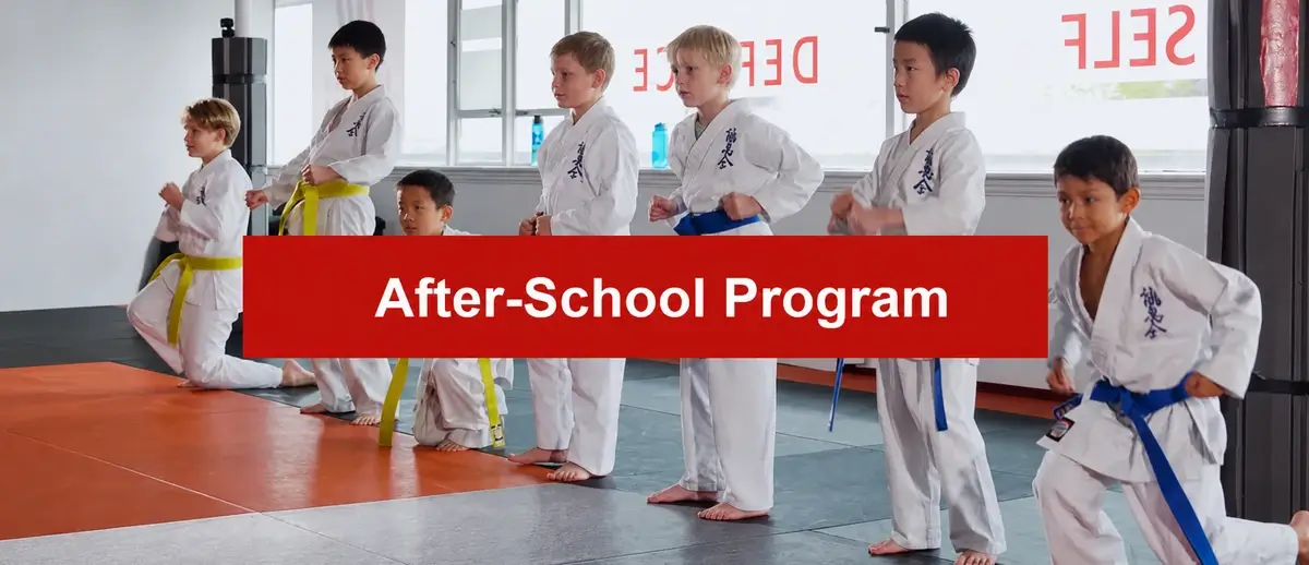 Kids training in the After-School Program at Modern Warrior Academy.